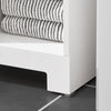 SoBuy BZR105-W Badrumsskåp med Tvättkorg – Badrumsmöbel med Lockkorg och 3 Hyllor, För Smutsig Tvätt, Trä, Vit, 60x37x86 cm