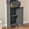 SoBuy Högskåp badrum Hörnhylla med 3 hyllplan BZR112-DG