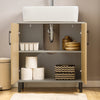 SoBuy Tvättställsunderskåp Badrumsskåp Underskåpet BZR133-NG