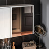 SoBuy Väggskåp Överskåp Spegelskåp Badrumsskåp BZR153-W