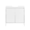 SoBuy Tvättställsunderskåp Badrumsmöbler med 2 dörrar BZR157-W