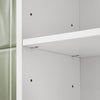 SoBuy BZR165-W Högskåp för Badrum - Förvaringsskåp för Toalett och Tvättmaskin med Justerbara Hyllor, 3 Nivåer, Vit, 65x182x20cm