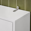 SoBuy BZR165-W Högskåp för Badrum - Förvaringsskåp för Toalett och Tvättmaskin med Justerbara Hyllor, 3 Nivåer, Vit, 65x182x20cm