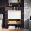 SoBuy Tvättställsunderskåp Badrumsskåp Underskåp under handfat BZR171-N