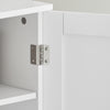 SoBuy BZR18-II-W Tvättställsskåp med 2 Hyllor och 2 Dörrar – För Badrum, Vit, 60x30x60cm
