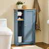 SoBuy Toalettpappershållare Badrumsskåp Hörnskåp Smal hyllenhet BZR189-HG