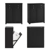 SoBuy BZR33-II-SCH Szafka Łazienkowa z Koszami na Pranie – Szafka z 2 Szufladami i 2 Wyjmowanymi Koszami, Szafka na Ręczniki w drewnie, Svart 78 x 38 x 90 cm