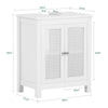 SoBuy BZR35-W Kompakt Under-Vaskskåp för Badrum – Med 2 Dörrar, Hylla och Ventilerad Design, Vit 50x60x33 cm