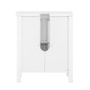 SoBuy BZR35-W Kompakt Under-Vaskskåp för Badrum – Med 2 Dörrar, Hylla och Ventilerad Design, Vit 50x60x33 cm