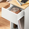 SoBuy Sidobord Förvaringsbord Soffbord Cafébord FBT111-II-WN