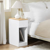 SoBuy Sidobord Förvaringsbord Soffbord Cafébord FBT111-II-WN
