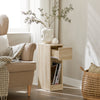 SoBuy FBT111-Nx2 Smal Sängbord – Set om 2, Med Låda och Hylla, Perfekt för Små Utrymmen, Naturlig Färg, L 20 x B 35 x H 60 cm