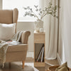 SoBuy FBT111-Nx2 Smal Sängbord – Set om 2, Med Låda och Hylla, Perfekt för Små Utrymmen, Naturlig Färg, L 20 x B 35 x H 60 cm
