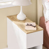 SoBuy FBT162-WN Sängbord med 3 fack för resårsäng soffbord, sidobord, smalt telefonbord, nattduksbord, vit BH ca 20 x 60 x 65 cm