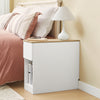 SoBuy FBT162-WN Sängbord med 3 fack för resårsäng soffbord, sidobord, smalt telefonbord, nattduksbord, vit BH ca 20 x 60 x 65 cm