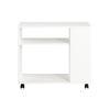 SoBuy Rullbord Förvaringsbord Sidobord på hjul FBT34-W