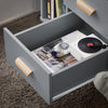 SoBuy FBT95-HG Sängbord – Stilrent Sängbord med 3 Lådor & 2 Hyllor – Perfekt för Sovrum & Vardagsrum