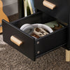 SoBuy Nattduksbord med 3 lådor Soffbord Sidobord Sängbord FBT95-SCH