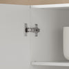 SoBuy FRG231-L-W Väggskåp för Badrum med Justerbara Hyllor och Dörr – Kompakt Väggförvaring för Badrum, WC eller Kök, Vit 90x30x60 cm