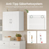 SoBuy FRG231-W Väggskåp för Badrum med Justerbar Hylla – Väggmonterat, 60×30×60 cm | Vit
