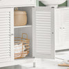 SoBuy FRG238-W Badrumsmöbel – Kommod för Badrum, Förvaringsskåp med justerbara hyllor, 1 Låda och 2 Dörrar, För Korridor och Kök, Vit, 60x35x87 cm