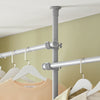 SoBuy Teleskopisk garderobssystem Teleskopstång Klädställ Justerbart ordningssystem FRG34-HG
