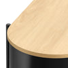 SoBuy FSB102-SCH konsolbord, hallkonsol av trä och metall, konsolbord med förvaringsfack, industriell design, konsol för hall, vardagsrum eller kontor, 110 × 39 × 76 cm svart