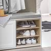 SoBuy Skoskåp Skohylla Skobänk Sittbänk med förvaringsutrymme FSR109-WN