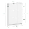 SoBuy FSR220-W Skoställ, skoskåp, smalt 24 cm – nordisk design – fällbart skåp, 12 par + 3 sidor för hall, entré, liten lägenhet, vuxna, vit, 84 × 24 × 122 cm