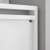 SoBuy FSR74-W Skohylla med Sittbänk – Förvaring med Stängda Lådor och Bekväm Kudde – Skoförvaring för Hall, Vardagsrum eller Sovrum – Vit, 100x40x40 cm