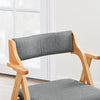 SoBuy FST98-HG Fällbar Matstol i Massivt Trä med Dyna – Bekväm Hopfällbar Stol för Kök, Vardagsrum, Kontor eller Uteplats, Platsbesparande Design, Grå