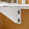 SoBuy FWT03-W Väggmonterbart Fällbord, Utdragbart Kökbord, Kompakt Skrivbord, Utrymmesbesparande Design, Perfekt för Små Utrymmen, Kök, Kontor, Matplats, 60x40cm Vit