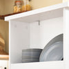 SoBuy FWT17-II-W Högt Barbord för Kök – Ståbord för Små Utrymmen, Barbord för Kök, Vardagsrum, Kontor eller Café, Vit – 112 x 57 x 106 cm – Modell