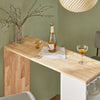 SoBuy Barbord med hyllor Köksbord Matbord FWT99-WN