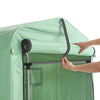 SoBuy KLS11-GR Cykelgarage väderbeständigt utrustningsskjul cykelgarage för 1–2 cyklar carport tält med UV-skydd cykelskjul för regnskydd terrass motorcykel garage trädgårdshus grön 120 x 163 x 176 cm