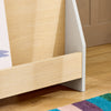 SoBuy KMB106-HG Bokhylla för barn, Förvaringshylla för leksaker och böcker till barnrum, Barnmöbel med 4 öppna fack, 61 x 30 x 71 cm