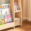 SoBuy Bokhylla för Barn 4 Hyllor Barnbokhylla Barnrum Förvaring KMB114-GR