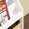 SoBuy Vit fyrlagers Bokhylla Barnhylla Barnbokhylla KMB115-W