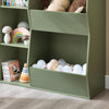 SoBuy KMB55-K-GR Barnens bokhylla Montessori hylla barnrum med 5 öppna fack barnhylla för leksaker förvaring grön 80 x 104 x 34 cm