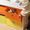 SoBuy Set med 2 stolar, ritbord, vändbart bord, 4 lådor, barnbord KMB75-K-W