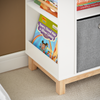 SoBuy Barnhylla Leksaksförvaring Barnbokhylla Förvaringsbänk för barn KMB85-W