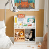 SoBuy Barnhylla Leksakshylla Liten bokhylla Barnrumshylla Organizer för leksaker KMB98-W