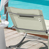SoBuy OGS28-MIx2 Gungstolar för Utomhusbruk 2-pack – Textilene, 150 kg, 63×150×87 cm | Beige