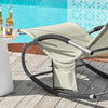 SoBuy OGS28-MIx2 Gungstolar för Utomhusbruk 2-pack – Textilene, 150 kg, 63×150×87 cm | Beige
