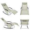 SoBuy OGS28-MIx2 Gungstolar för Utomhusbruk 2-pack – Textilene, 150 kg, 63×150×87 cm | Beige