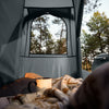 SoBuy Enmanstält Campingsäng med tält Tältsäng med sovsäck luftmadrass och tillbehör grå OGS32-HG