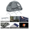 SoBuy Enmanstält Campingsäng med tält Tältsäng med sovsäck luftmadrass och tillbehör grå OGS32-HG