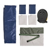 SoBuy OGS32-II-L-HG-P01 Luftmadrass med pump dubbelsäng sovmatta campingmadrass resemadrass luftmadrass camping för två, camping mattress grå 191 x 22 x 137 cm