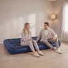 SoBuy OGS32-II-L-GR-P01 Luftmadrass med pump dubbelsäng sovmatta campingmadrass resemadrass luftmadrass camping för två, camping mattress grön 191 x 22 x 137 cm