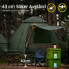 SoBuy 7-i-1 Campingtält – För 2 Personer | 193x145x185cm Grön OGS32-L-GR